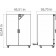 BINDER ED720-400V-I Series ED Avantgarde.Line - Drying And Heating Chambers, With Gravity Convection, 9010-0341 - Dimension View