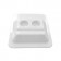 Dukal Corporation UMW-9015 Mixing Wells, 2-Well with A and B Markings, White, 200/bx, 24 bx/cs