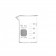 Corning 1000-100 PYREX® Griffin Low Form 100 mL Beaker, Graduated