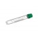 Greiner Bio-One 127277 4 mL Cryo.s Tube, PP, Sterile, External Thread Green Cap, ID Field, Starfoot Base, Round Bottom, 100 White Cap Inserts per CS (Test Tubes)