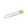 Greiner Bio-One 127278 4 mL Cryo.s Tube, PP, Sterile, External Thread Yellow Cap, ID Field, Starfoot Base, Round Bottom, 100 White Cap Inserts per CS (Test Tubes)