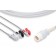 Cables and Sensors C2385P0 Direct-Connect ECG Cable, 3 Leads Clip, Philips Compatible w/ OEM: M1981A, 989803143181 (DROP SHIP ONLY) (Freight Terms are Prepaid & Added to Invoice - Contact Vendor for Specifics)