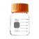Corning PYREX® 1397-500 Pyrex Borosilicate Glass Cylindrical Wide Mouth Media Storage Bottle with GLS80 Screw Cap