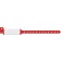 Medical ID Solutions 124C Wristband, Adult/ Pediatric, Imprinter Vinyl, Custom Printed, Red, 500/bx