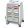 Capsa Healthcare AM10MC-PEDCRASH Standard Cart, 43" H X 24" D X 31" W, PEDCRASH  Break Away Lock, (8) 3" Drawers, (1) 6" Drawers and  Factory Installed Broselow Pediatric Resuscitation Color Label Kit  (DROP SHIP ONLY)