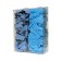 Bowman Manufacturing Company, Inc. BP-012 Bulk Dispenser, Tall Double Bin, Holds a Variety of Protective Apparel in Bulk, Dual Compartments with Hinged Lid, Openings at Front Bottom, Keyholes For Wall Mounting, Clear PETG Plastic, 12¼"W x 17"H x 5¾D