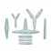 Suction Tubing Connector, Sim Irrigating Nozzles, 50/bx, 5 bx/cs (Continental US Only)
