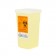 Medegen Medical Products, LLC 8702TY Stackable Sharps Container, Polypropylene, 3½" x 7" x 3½", Biohazard Symbol, Translucent Yellow/ Black, 1 Qt, 72/cs