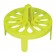 Bel-Art 187420123 PrepSafe Microcentrifuge Tube Mini Floating Rack; No Vortexing Attachment, 1.5-2.0ml, 12 Places, Fits 1000ml Beakers, Polypropylene, Neon Yellow