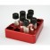 18900002 Scilogex Red Quarter Reaction Block, Holds 4 mL Reaction Vessels, 15.2 mm x 20 mm