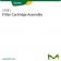 PUF FILTER CARTRIDGE ASSEMBLY  EA