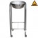 Blickman Industries 0717807166 Baker Single Basin Solution Stand, 33"H, Stainless Steel w/Basin, H-Brace, MRI Safe (DROP SHIP ONLY)