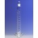 Corning 3002-50 PYREX® 50 mL Single Metric Scale Cylinders, Serialized/Certified Class A, Standard Taper Stopper, White Graduations, TC