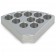 OHAUS 30500573 Sectional Block 10 x 15 mm Flat Bottom Vials