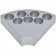 OHAUS 30500574 Sectional Block Holds 7 x 17 mm Flat Bottom Vials