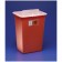 Container, 10 Gal, Red, Split Lid, Sharps Port, Large Volume, 15½"H x 12"D x 21½"W, 6/cs (15 cs/plt) (Continental US Only)