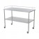Blickman Industries 0113026000 Howard Instrument Table 30"W x 34"H x 26"D On 3" Casters, Brake, 3 Sided Guardrail (DROP SHIP ONLY)