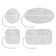 Axelgaard CF5010 ValuTrode Cloth Electrode, White Fabric Top, 2" x 4" Oval, 4/pk, 10 pk/bg, 1 bg/cs (090157) (Minimum Expiry Lead is 90 days)