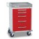 Detecto RC33669RED Detecto Rescue Series ER Medical Cart, 5 Red Drawers (DROP SHIP ONLY)