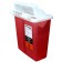 Oak Ridge Products 0354-150M Sharps Container, 5 Quart, Red Base/ Translucent Mailbox Lid, Covidien Style, 20/cs