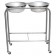 Blickman Industries 0727808100 Snyder Double Basin Solution Stand w/Basin, H-Brace (DROP SHIP ONLY)