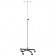 Blickman Industries 0531415000 IV Stand, 2 Hootk, Stainless Steel, Tru Loc Mechanism, 5 Leg Base (DROP SHIP ONLY)