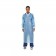 Isolation Gown, Poly-Coated, Over-the-Head, Half-Back, Thumbhooks, Blue, Universal, Flat Pack, 10/pk, 10 pk/cs (Continental US Only)