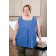 Graham Medical 53158 AmpleWear® Vest, 36" x 30" (approx 3XL), Front Opening, Snaps, Soft, Durable, Blue Front, White Back, 50/cs (70 cs/plt)