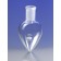 Corning 4318-50 PYREX® 50 mL Pear-Shaped Boiling Flask, 24/40 Standard Taper Joint