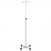 Blickman Industries 0561310000 IV Stand, 2 Hook, Tru Loc Mechanism, 4 Leg, Chrome Base (DROP SHIP ONLY)