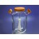 Corning 4502-3L 3L Corning® Reusable Glass Spinner Flask with 120 mm Flat Center Cap and 2 Angled Sidearms