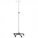 Blickman Industries 0561315000 IV Stand, 2 Hook, Tru Loc Mechanism, 5 Leg, Cast Aluminum Base (DROP SHIP ONLY)