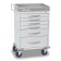 Detecto RC333369WHT Detecto Rescue Series General Purpose Medical Cart, 6 White Drawers (DROP SHIP ONLY)
