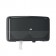 Essity Professional Hygiene North America, LLC 5555290 Bath Tissue Roll Dispenser, Jumbo, Twin, Mini, Universal, Black, T2, Plastic, 10.1" x 17" x 5.7" (150 cs/plt)