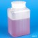 600613 Globe Scientific Square, Wide Mouth Polyethylene 1000 mL Bottle, with Polypropylene Screwcap, Molded Graduations (Case of 20)