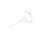 Corning 6180-50 PYREX® 50 mm Diameter 60° Angle Fluted Funnel, Short Stem