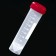 Globe Scientific 50 mL Transport Tube with Red Cap,Natural, Sterile,Racked