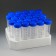 6289 Globe Scientific 50 mL Centrifuge Tube, Blue Flat Top Screw Cap, Printed Graduations, Sterile, Polypropylene (Case of 500, 25 Tubes/Rack)