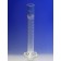 Corning 63024-250 PYREXPLUS® Coated 250 mL Single Metric Scale Cylinders, White Graduations, TD