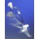 Corning 6404-60 PYREX® 60 mL Pear-Shaped Squibb Separatory Funnel, PTFE Product Standard Stopcock, Polyethylene Standard Taper Stopper