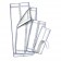 Insert Pad, 6½" x 17", Adhesive Strip, White, 100/cs (Continental US Only)