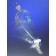 Corning 66402-125 PYREXPLUS® Coated 125 mL Squibb Separatory Funnel, PTFE Product Standard Stopcock, Glass Standard Taper Stopper