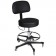 Blickman Industries 1041212025 Deluxe Pneumatic Exam Stool, Height Adjustable (22" - 29"), Black, (5) Leg, Aluminum Base (DROP SHIP ONLY)