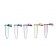 Greiner Bio-One 682281 Sapphire PCR Tube, 0.5mL, flat lid, assorted (Test Tubes)