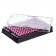 Rack with 96 pink-capped 300µl Cryo.s, Datamatrix barcode (generic 2D sequence), sterile