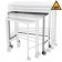 Blickman Industries 0197825100 Nested Instrument Table 36"W x 36"H x 18"D On Casters MRI Safe (DROP SHIP ONLY)