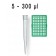 732210 BRAND 5-300µL Tips, 480 Tips, Racked 