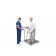 Pelstar LLC/Health O Meter Professional Scales 2500KL Digital Wheelchair Ramp Scale, Capacity: 1000 lbs/454 kg, Resolution: 0.2 lb/0.1kg, Platform Dimension: 29¼"W x 28¼"D, Ramp Size: 28¼"W x 9 7/8"D (secondary ramp optional - B2500RAMP), (2) Wheels, 120V