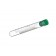 5 mL Cryo.s Tube, PP, Sterile, Internal Thread Green Cap, ID Field, Round Bottom, 100 White Cap Inserts per CS
