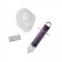 Amsino International, Inc. ENK126 Enteral Feeding Irrigation Kit, Includes: 500cc Graduated Container, 60cc Thumb Control Ring Piston Syringe with ENFit Tip, Patient I.D. Label, 30/cs